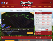 Tablet Screenshot of frontiercooperative.com